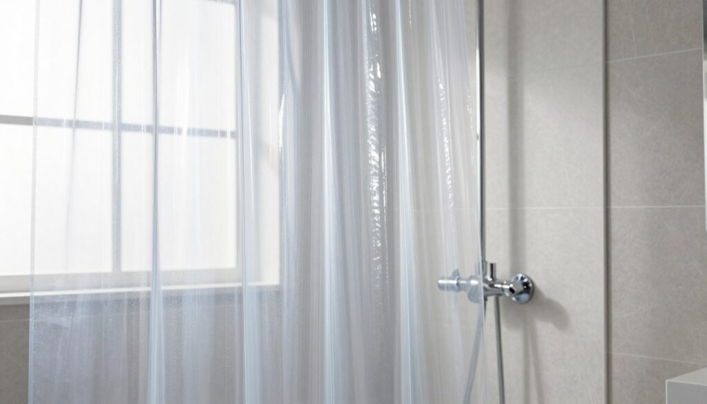 clear shower curtain heavy duty